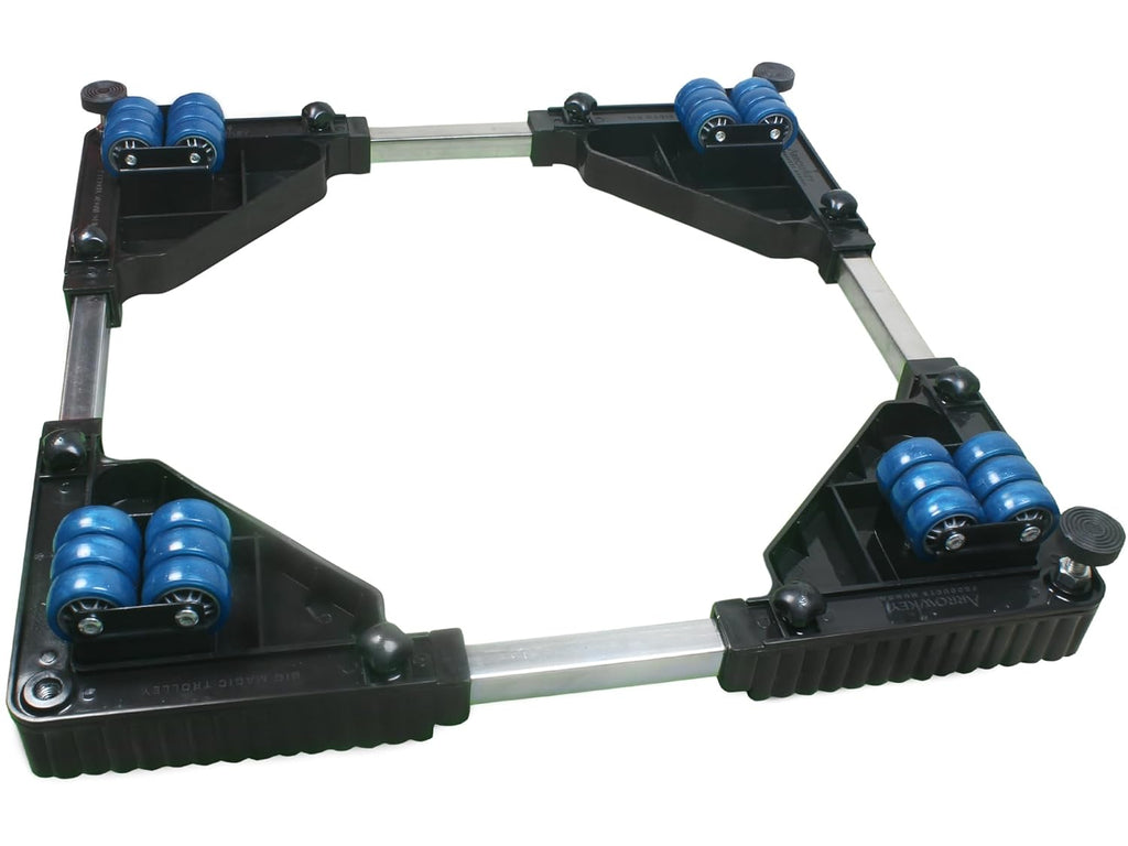 Premium Heavy Duty Adustustable 24 Wheel Stand/Trolley Suitable for Front/Top Load Washing Machine/Refrigerator/Dishwasher/Fridge Stand/Trolley,Capacity Upto 250 Kg,